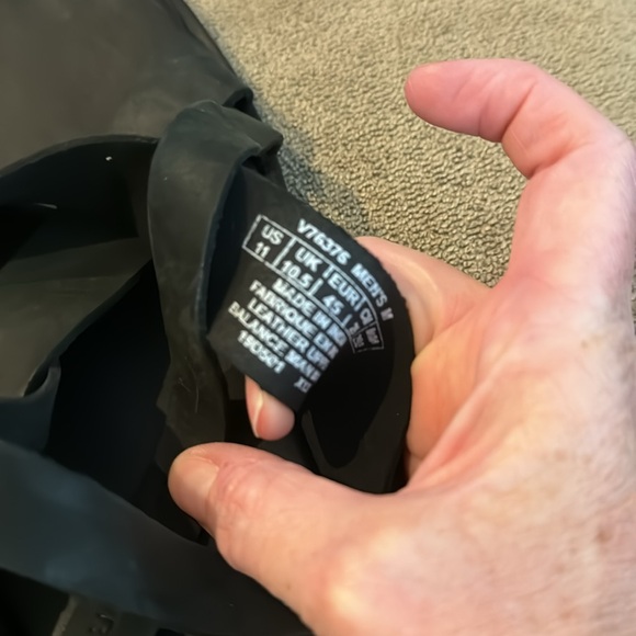 Men’s Rockport Black Leather Slip On Flip Flops Sandals Size 11 (TD) - Picture 5 of 6